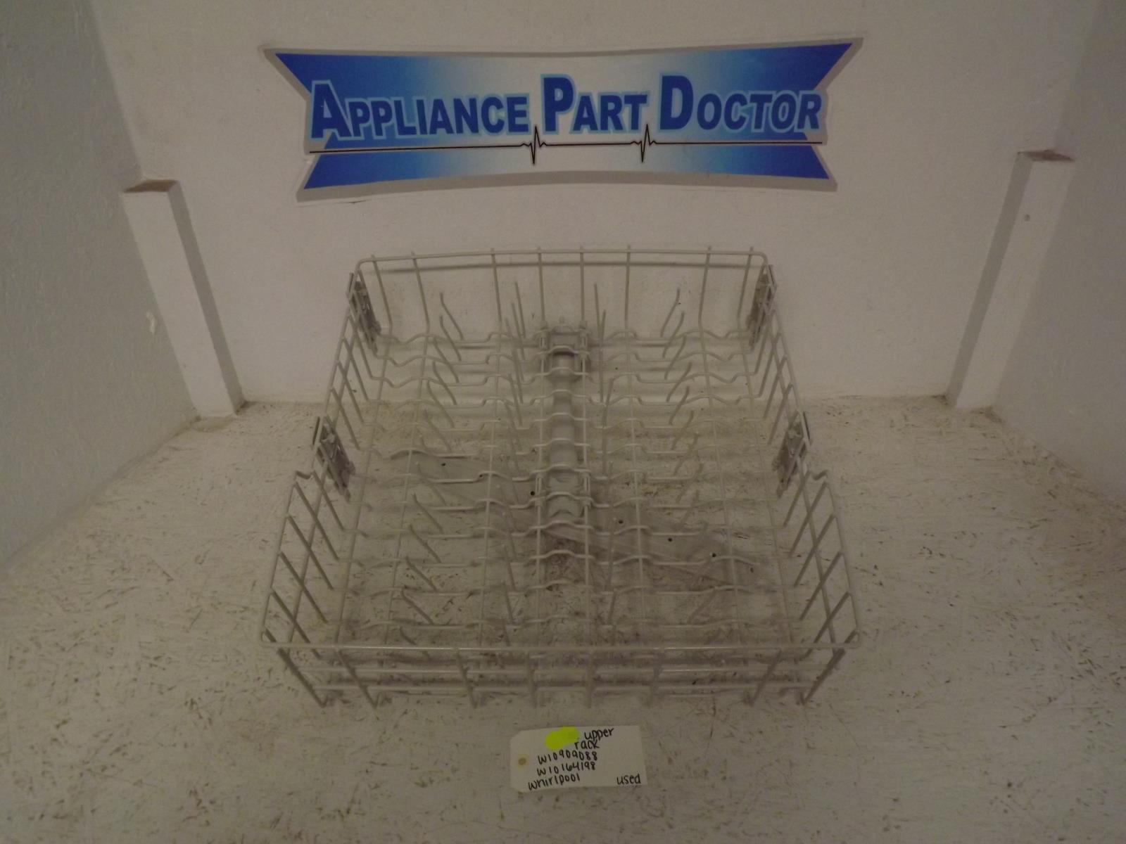 Whirlpool Dishwasher W10909088 W10164198 Upper Rack Used Whirlpool Dishwasher W10909088 W10164198 Upper Rack Used